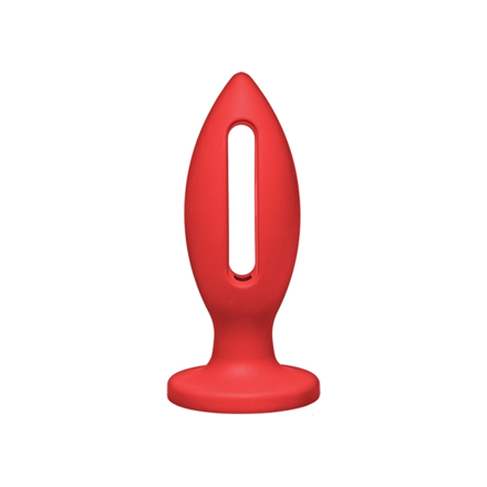 Kink - Wet Works - Lube Luge - Premium Silicone Plug - 4" Red