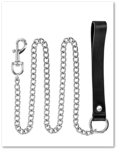 FT Premium Laisse Métal et cuir 115cm