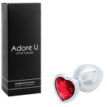 Adore U - Anal Coeur Aluminium - Moyen Rouge