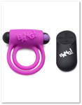 28X Remote Control Vibrating Cock Ring & Bullet - Purple