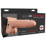 Fetish Fantasy 7" Hollow Rechargeable Strap-on