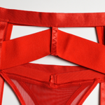 3202 Simply Seductive – 3PC Set Red Straps MED