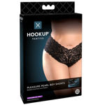 Hookup Lace Boy Shorts & Pearls OSXL BLK PD483223  Retour à la liste des produits