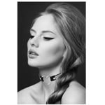 BPT Rhinestones Silver Heart Choker