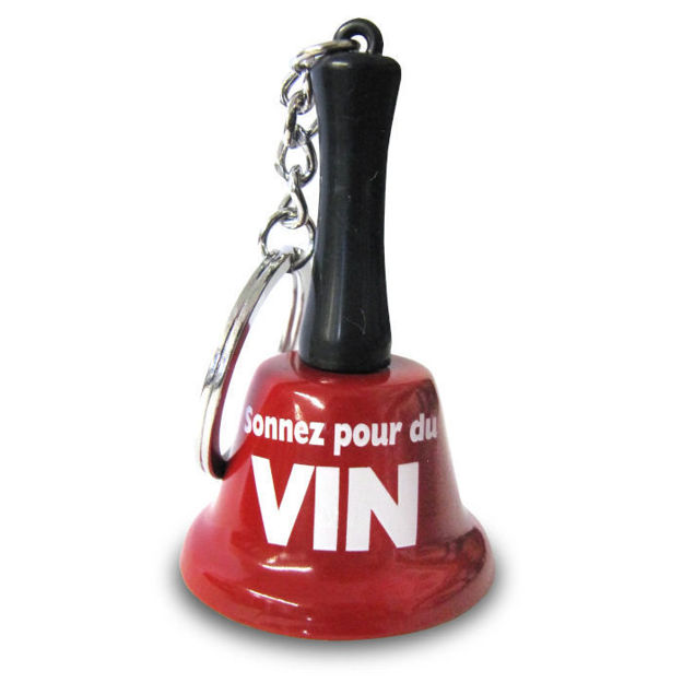 Porte-clé clochette Sonnez pour du vin