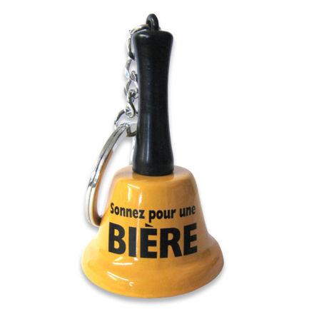 Porte-clé clochette Sonnez pour une bière