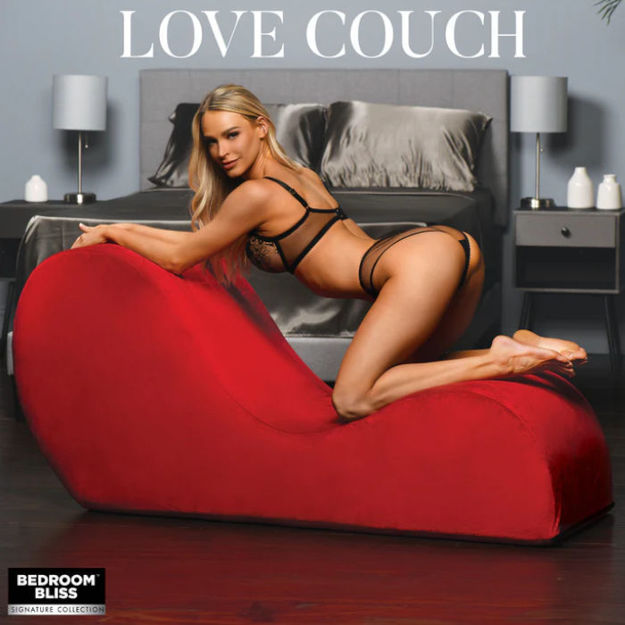 Bedroom Bliss - Kinky Couch Chaise Lounge - Rouge