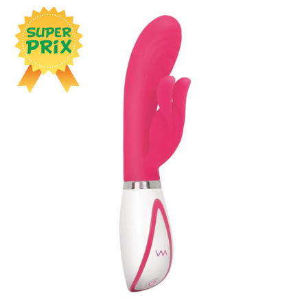 SILICONE-RECHARGEABLE-DISCO-BUNNY-ROSE