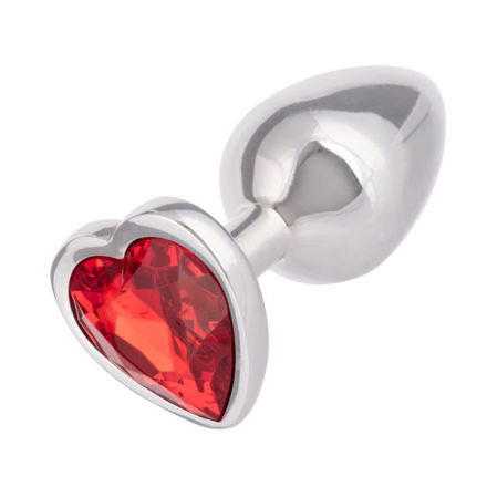 Jewel Small Ruby Heart Plug