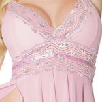 BABYDOLL ET STRING PINK 21508 Small, Medium, Large