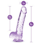 Naturally Yours 6" Crystalline Dildo Améthyste