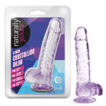 Naturally Yours 6" Crystalline Dildo Améthyste