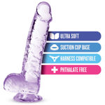 Naturally Yours 6" Crystalline Dildo Améthyste