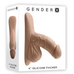 Gender X 4″ Silicone Packer Tan GX-PK-2529-2