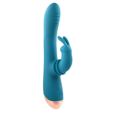 Shimmy & Shake Velvet Rabbit - Silicone Teal EV000013