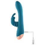 Shimmy & Shake Velvet Rabbit - Silicone Teal EV000013