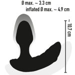 You 2 Toys – Inflatable Remote Control Butt Plug Blk