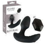 You 2 Toys – Inflatable Remote Control Butt Plug Blk