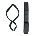 Punishment - Thigh to Wrist Restraints - Black