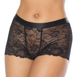 COQUETTE- Lace Boxer Short Blk 22132