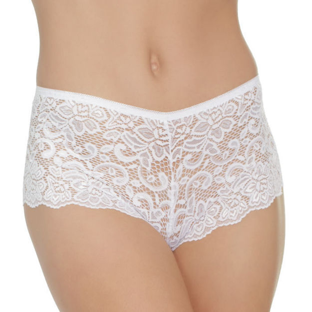 Coquette- Lace Booty Short Blanc OS 102