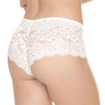 Coquette- Lace Booty Short Blanc OS 102