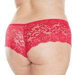 Coquette- Lace Booty Short Rouge OSXL 102