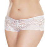 Coquette- Lace Booty Short Blanc OSXL 102