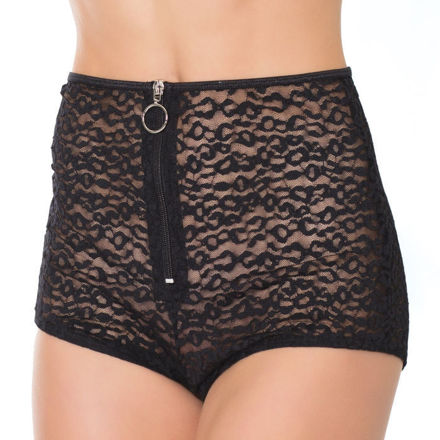 Coquette- Booty Short Taille Haute OS Blk 21136