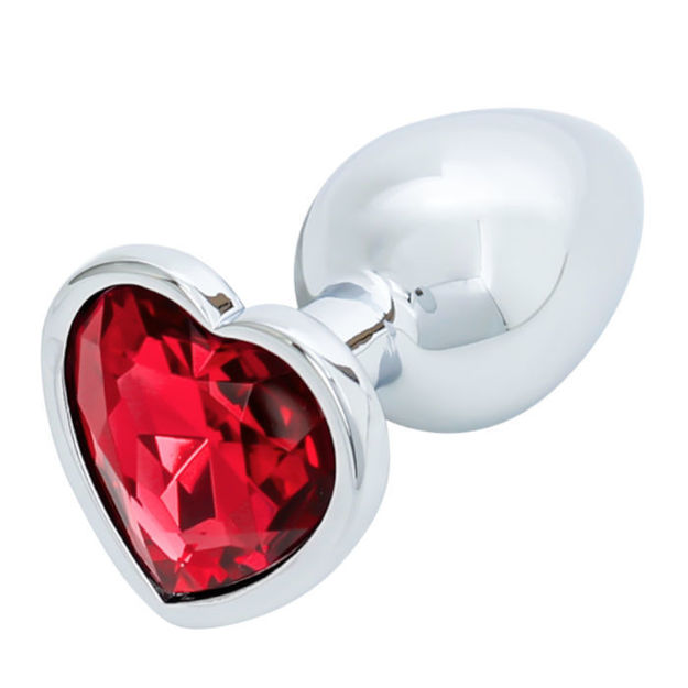 Adore U - Anal Coeur Aluminium - Moyen Rouge